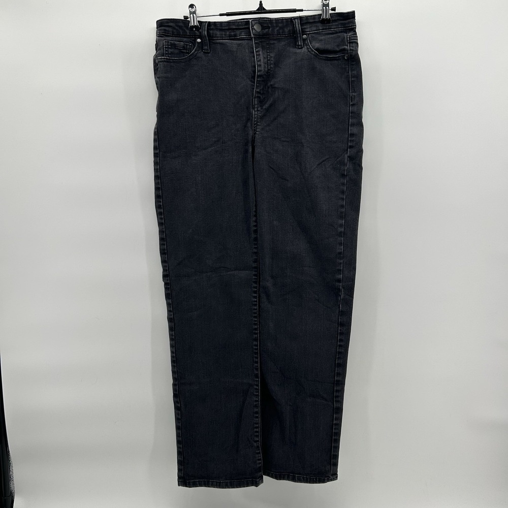 Buffalo David Bitton Alyssa Womens 10/29 Black High Rise Straight Leg Jeans
